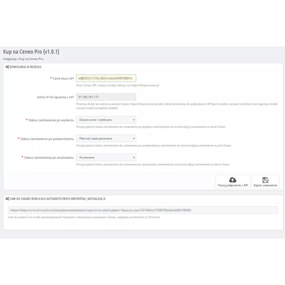 Integration mit Buy for Ceneo für PrestaShop 1.6.x und 1.7.x