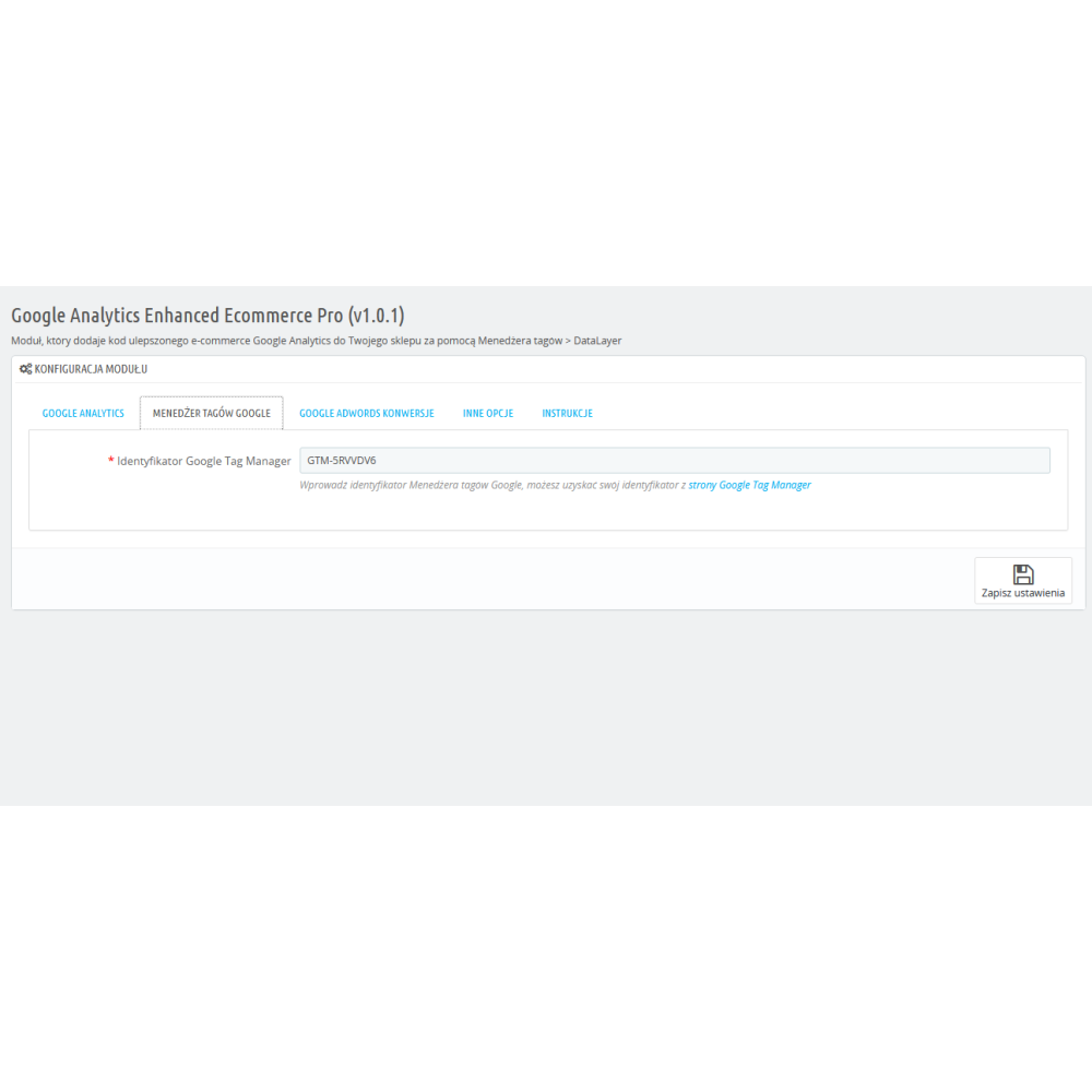 Google Analytics Enhanced Ecommerce Pro для PrestaShop 1.7.x