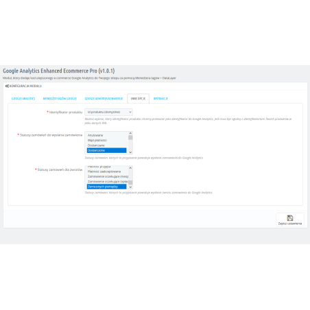 Google Analytics Enhanced Ecommerce Pro для PrestaShop 1.7.x