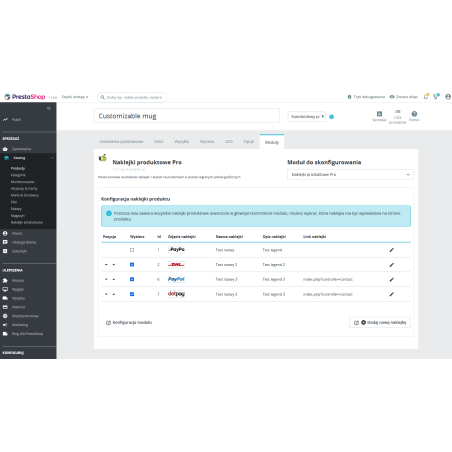 Pro-Produktaufkleber für das Modul PrestaShop 1.6.x & .7.x