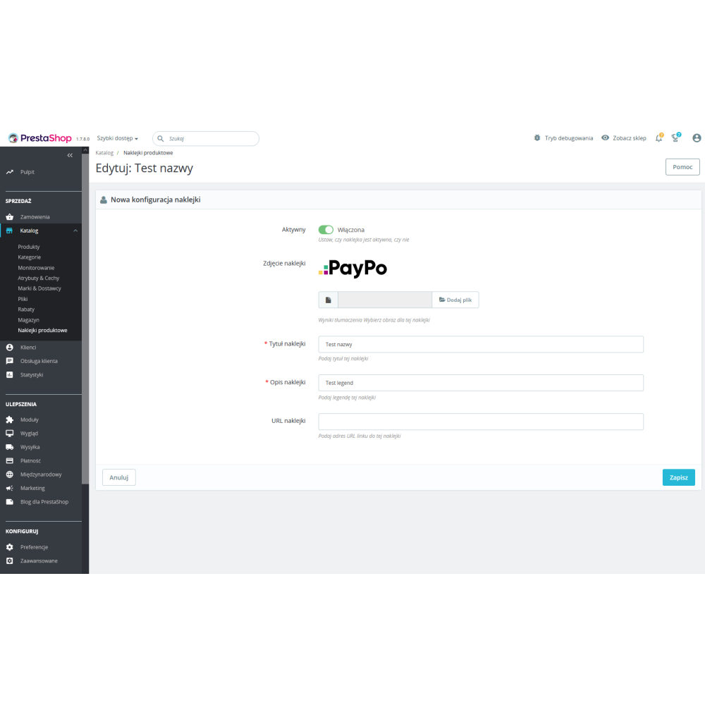 Pro product stickers for PrestaShop 1.6.x & .7.x module
