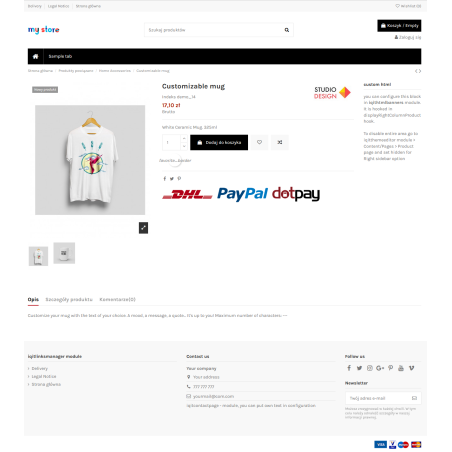 Pro produktové nálepky pro modul PrestaShop 1.6.x & .7.x