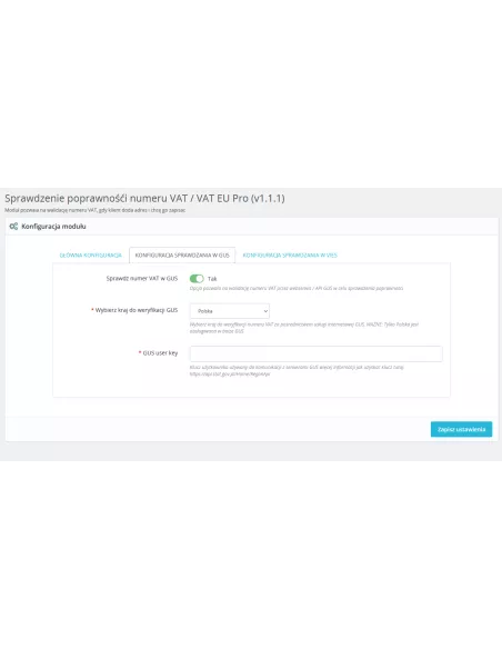 Sprawdzanie poprawności numeru VAT / VAT EU moduł dla PrestaShop | Moduły prestashop | PrestaDev.pl