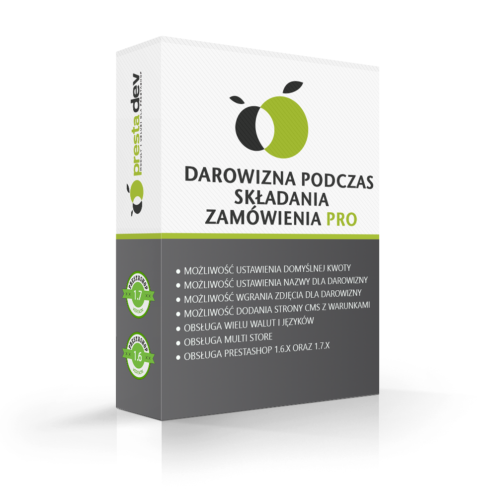 Module grants/donations when you order skłądania for PrestaShop