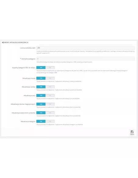 XML-Import hurdownia b2b.motor-land.pl/ / PrestaShop