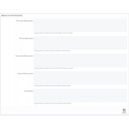 Імпорт XML hurtownia gorteks.com.pl / PrestaShop