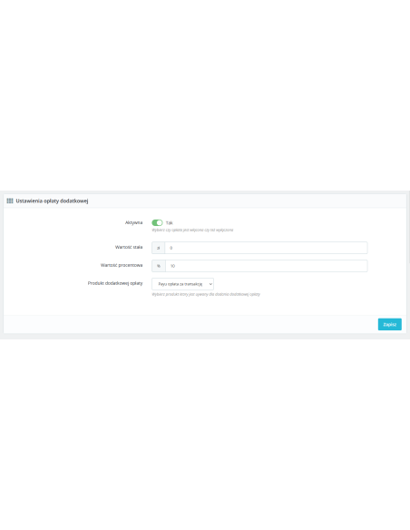 Payu additional fee module for PrestaShop 1.6.x and 1.7.x