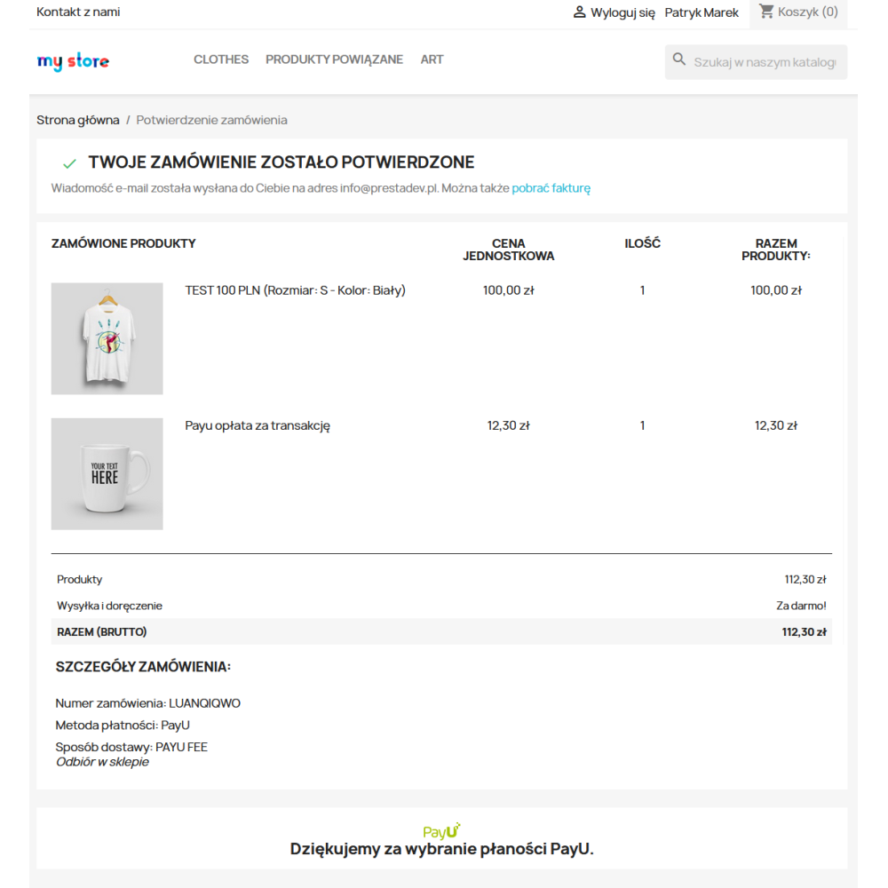 Příplatkový modul Payu pro PrestaShop 1.6.xa 1.7.x