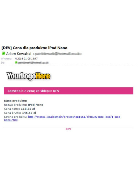 Fragen Sie das Modul nach dem Produktionspreis für PS_1.5.X