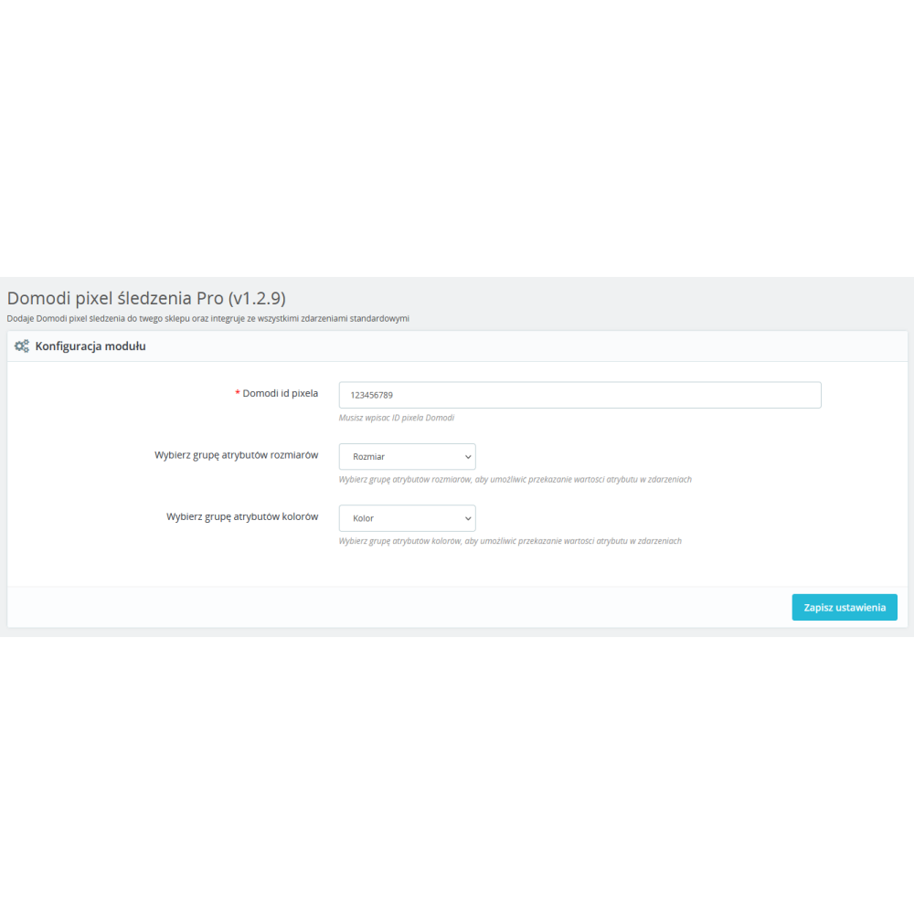 Suivi des pixels Domodi pour PrestaShop 1.6.x