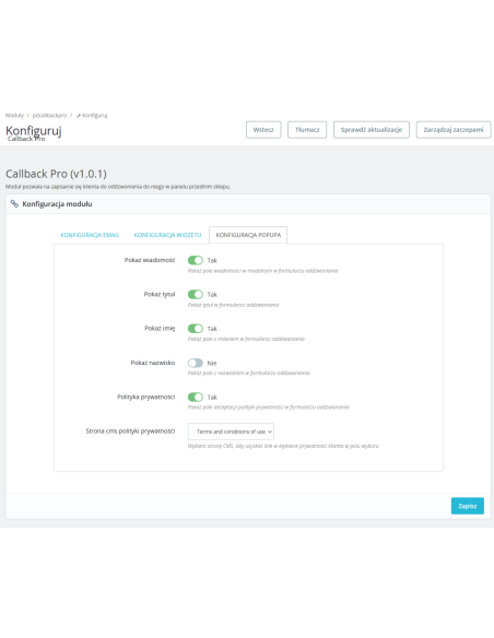 CallBack PRO pour PrestaShop 1.7.X
