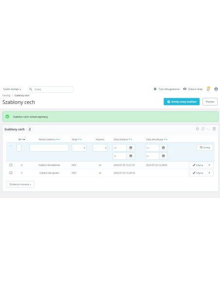 Module de présentation des caractéristiques des produits pour Prestashop