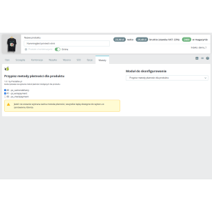Přiřaďte platební metody k produktům pro Prestashop 2