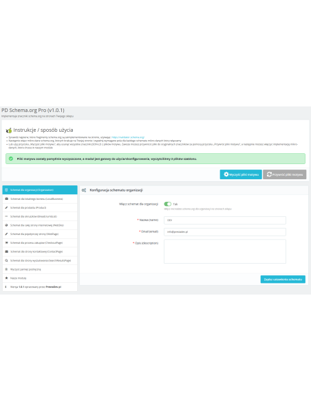 Schema.org strukturierte Daten Modul für PrestaShop