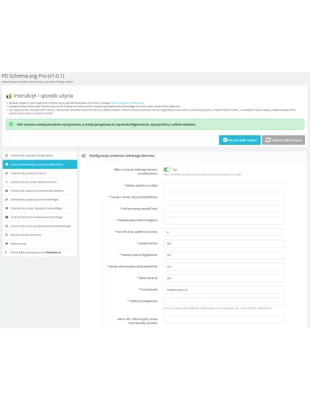 Module de données structurées Schema.org pour PrestaShop