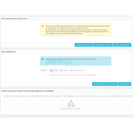 Import slev z CSV Pro modul pro PrestaShop