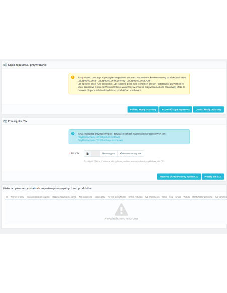 Importieren von Rabatten aus CSV Pro Modul für PrestaShop