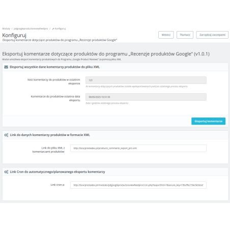 Google Customer Reviews Pro module for PrestaShop