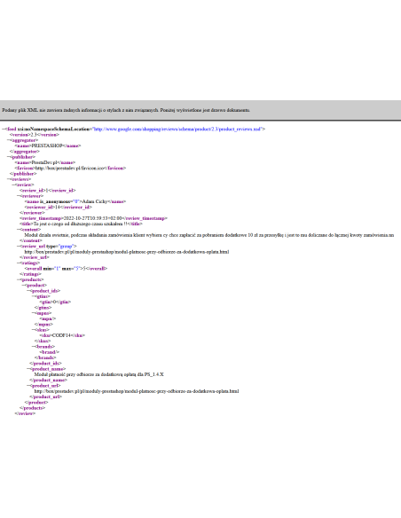 Google Product Reviews Pro module for PrestaShop
