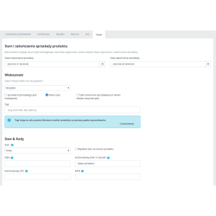 Product availability management module over time for PrestaShop 2