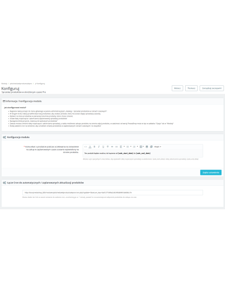 Timely product availability management module for PrestaShop