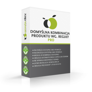 Automatické nastavení výchozí kombinace produktu modul pro PrestaShop