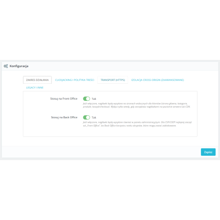 Security Headers Pro module for PrestaShop
