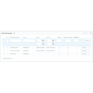 Paski Informacyjne Pro dla PrestaShop 2