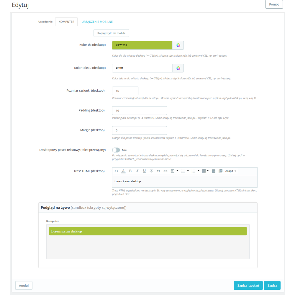 Information Bars Pro for PrestaShop