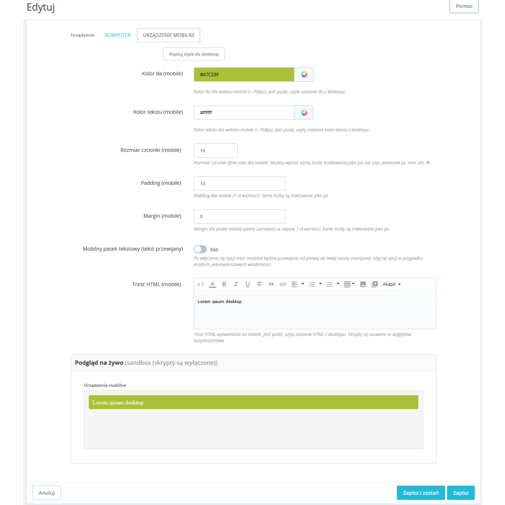Information Bars Pro for PrestaShop