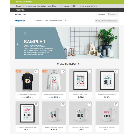 Інформаційні стрічки Pro для PrestaShop
