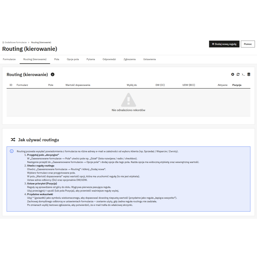 Zaawansowane formularze Pro – moduł formularzy dla PrestaShop