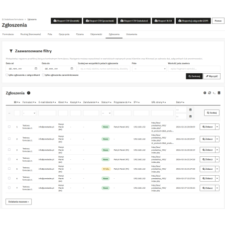 Розширені форми Pro – модуль форм для PrestaShop