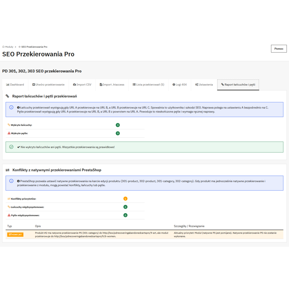 PD SEO Redirects Pro - 301/302/303-Weiterleitungen für PrestaShop