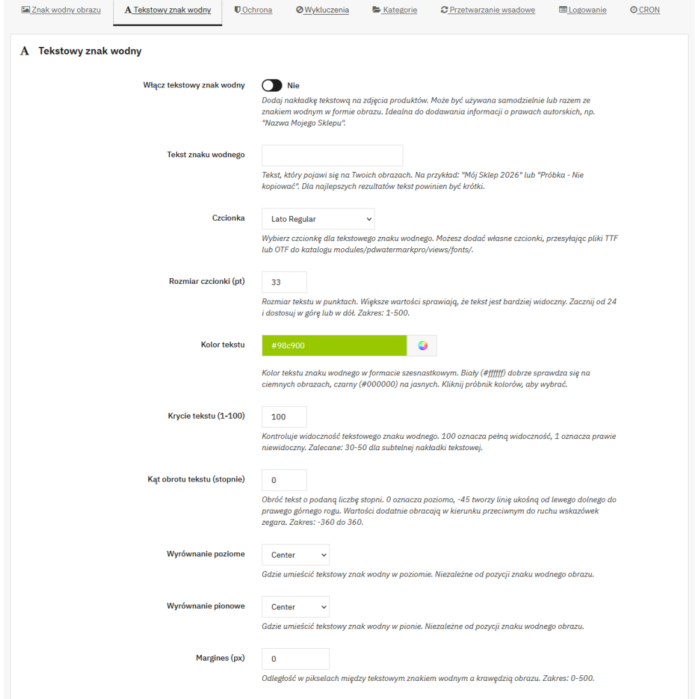 Watermark Pro modul pro PrestaShop