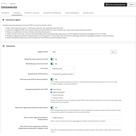 GPSR Pro module for PrestaShop