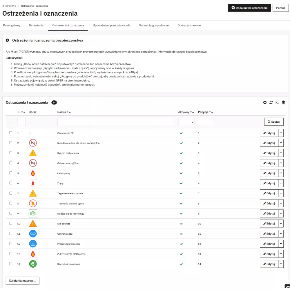 GPSR Pro moduł dla PrestaShop