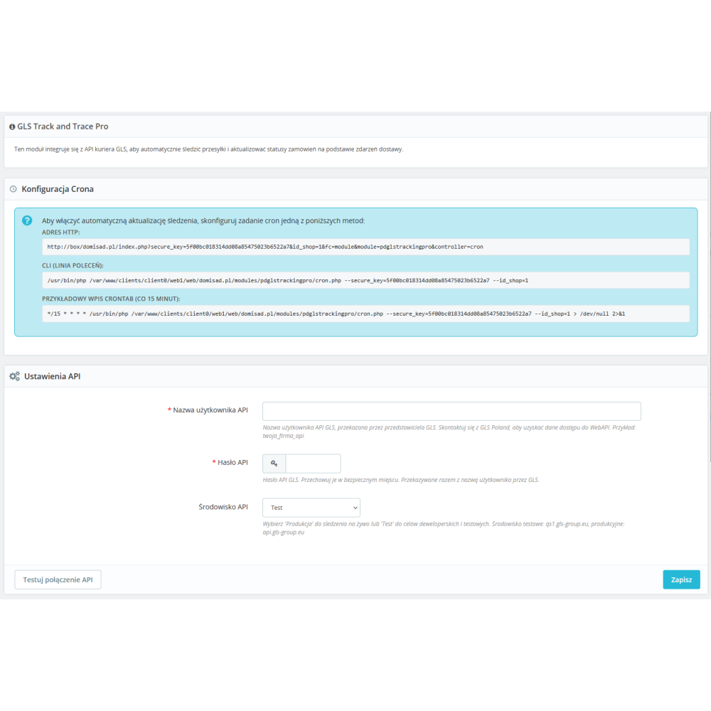 GLS Track and Trace Pro - automatische Sendungsverfolgung von GLS in PrestaShop