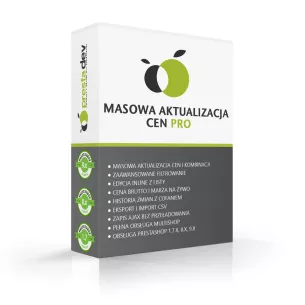 Masowa aktualizacja cen Pro moduł dla PrestaShop