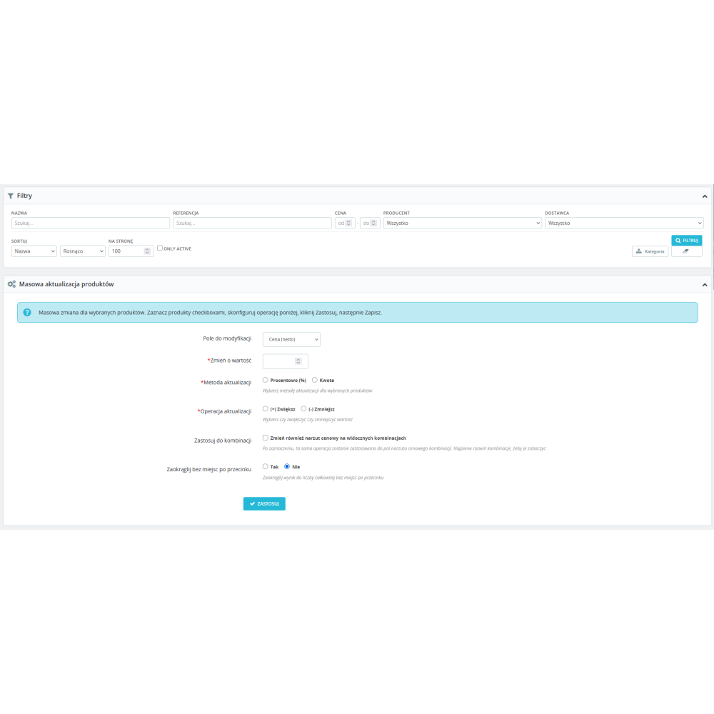 Масове оновлення цін Pro модуль для PrestaShop