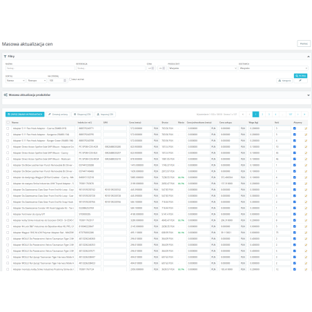 Aggiornamento massivo dei prezzi Pro modulo per PrestaShop
