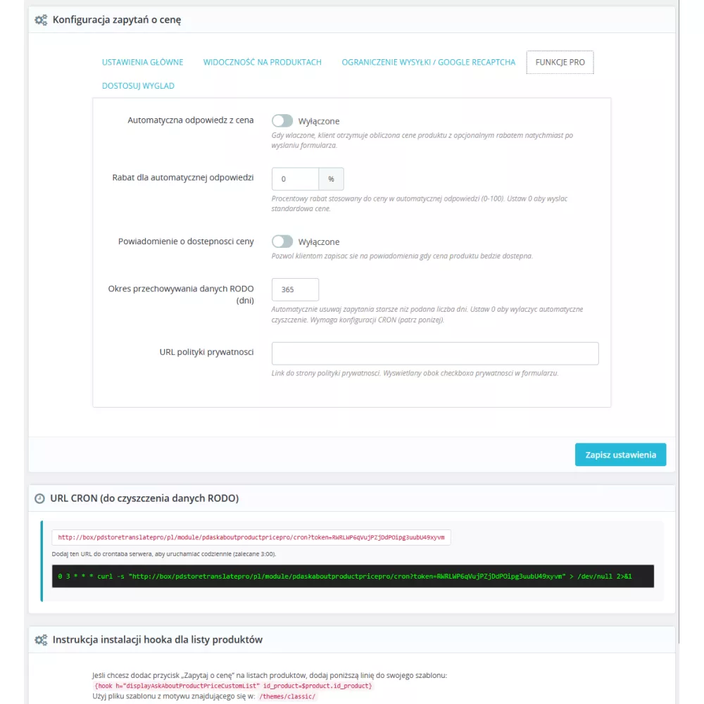 Modulo Richiedi il prezzo del prodotto Pro per PrestaShop