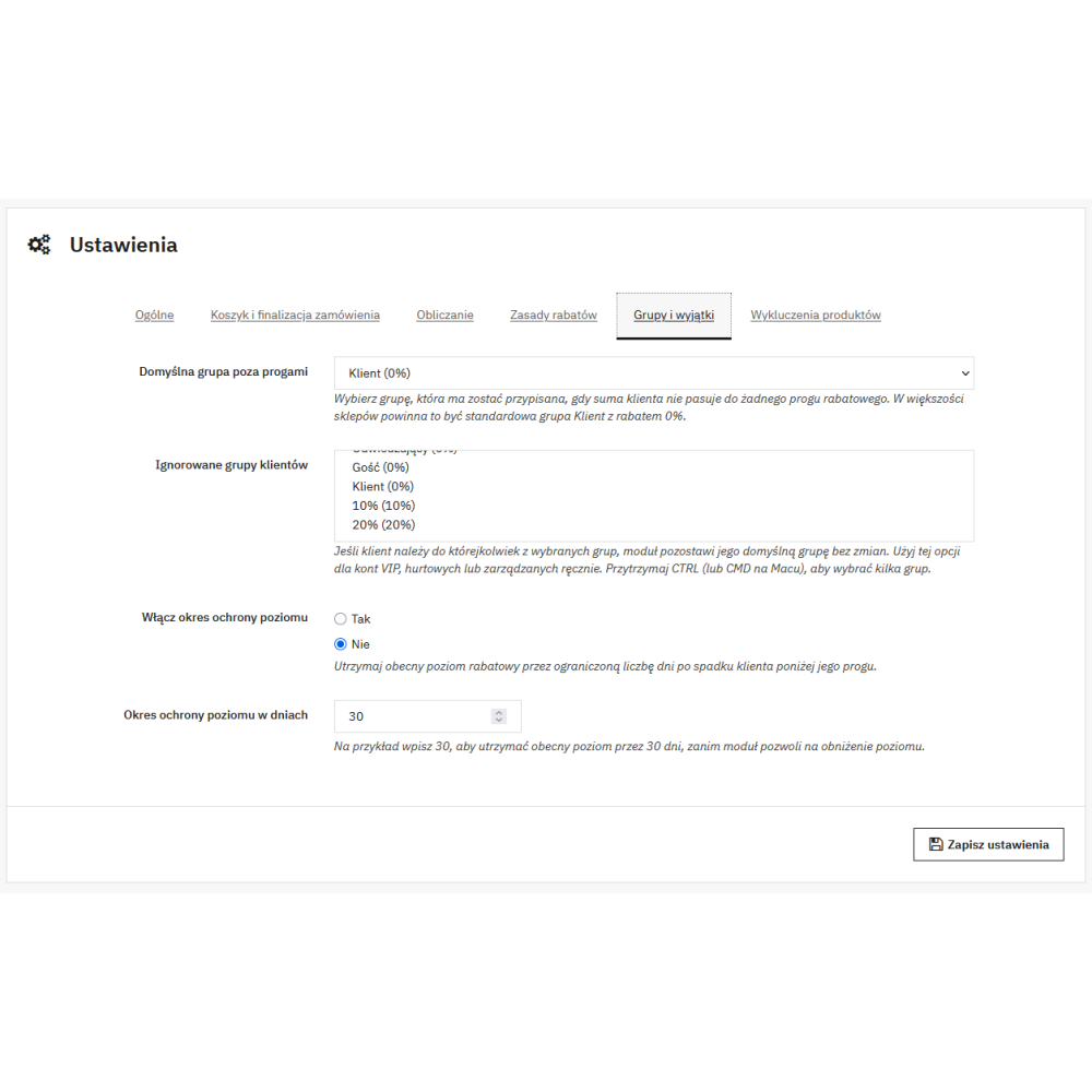 Kumulativní (prahové) slevy pro PrestaShop