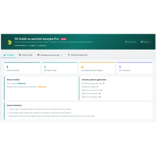 Schwellenrabatte auf den Pro-Warenkorbwert für Prestashop 1.6.x und 1.7.x. 2