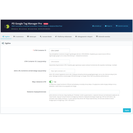 Google Tag Manager Pro module pour PrestaShop