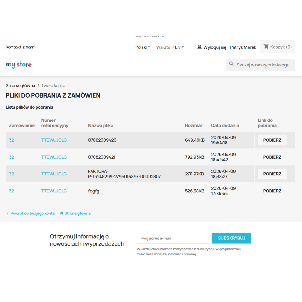 Bestellanhänge Pro für PrestaShop