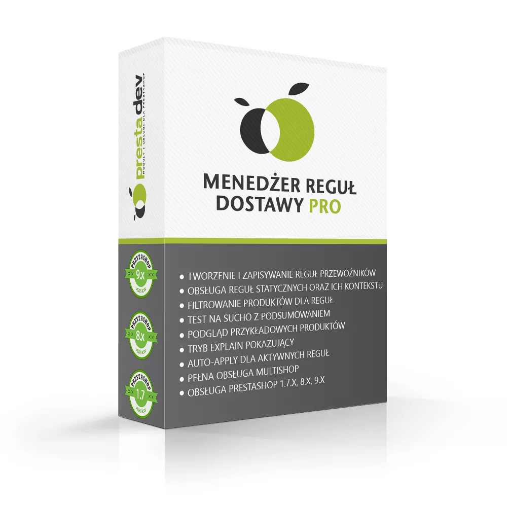 Správce pravidel dopravců Pro modul pro PrestaShop