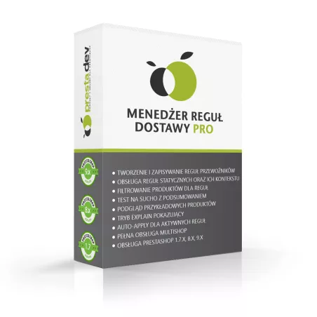Správce pravidel dopravců Pro modul pro PrestaShop