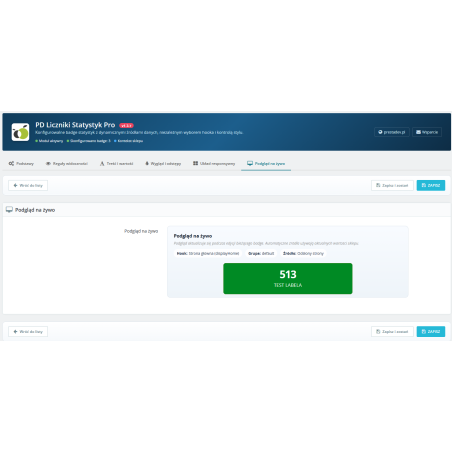 Statistics Counters Pro module for PrestaShop
