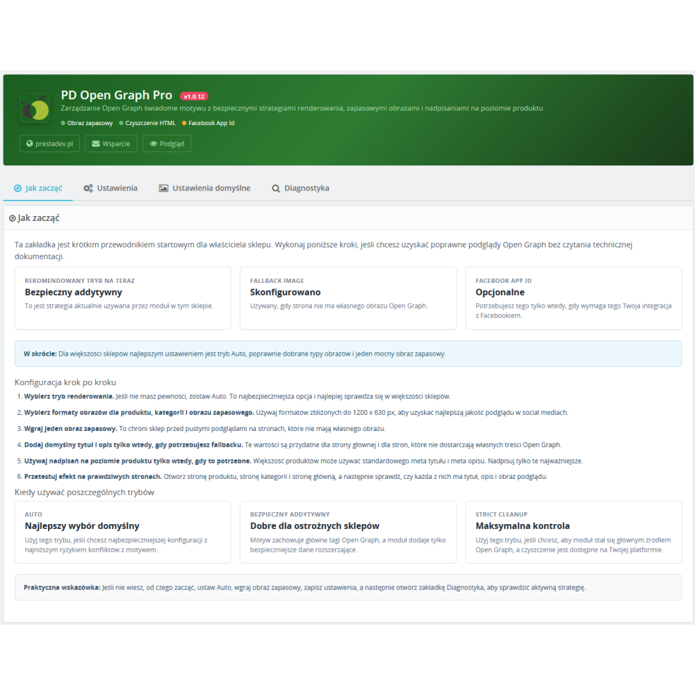 Open Graph Pro module for PrestaShop